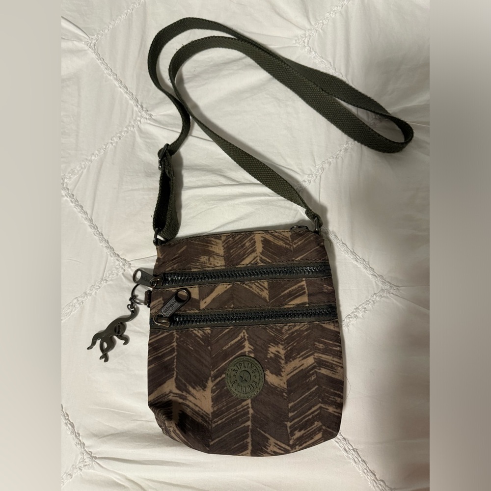 Kipling Camo Green Crossbody Bag